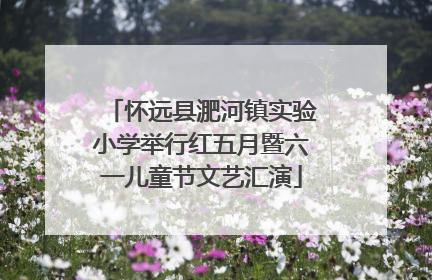 怀远县淝河镇实验小学举行红五月暨六一儿童节文艺汇演